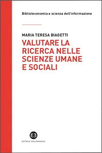 Valutare la ricerca nelle scienze umane e sociali_cover