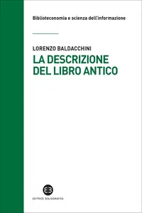 La descrizione del libro antico_cover