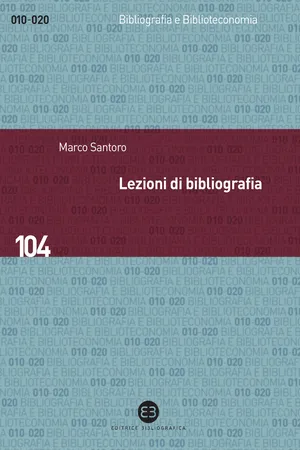 Lezioni di bibliografia