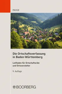 Die Ortschaftsverfassung in Baden-Württemberg_cover