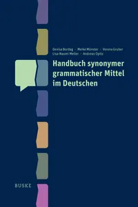Handbuch synonymer grammatischer Mittel im Deutschen_cover