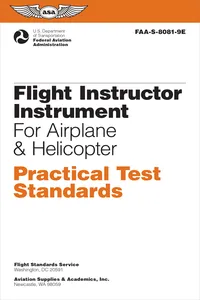 Flight Instructor Instrument Practical Test Standards for Airplane & Helicopter_cover