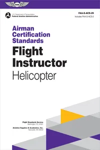 Airman Certification Standards: Flight Instructor - Helicopter_cover