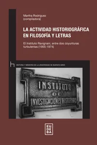 La actividad historiográfica en Filosofía y Letras_cover