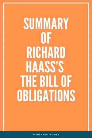 Summary of Richard Haass's The Bill of Obligations