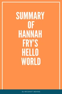 Summary of Hannah Fry's Hello World_cover