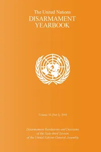 United Nations Disarmament Yearbook 2008_cover