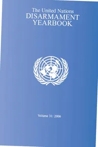 United Nations Disarmament Yearbook 2006_cover