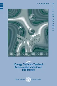 Energy Statistics Yearbook 2007/Annuaire des statistiques de l'énergie 2007_cover