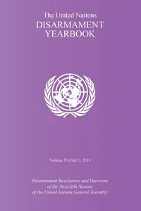 United Nations Disarmament Yearbook 2010_cover