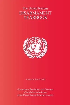 United Nations Disarmament Yearbook 2009