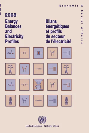 Energy Balances and Electricity Profiles 2008/Bilans énergétiques et profils du secteur de l'électricité 2008