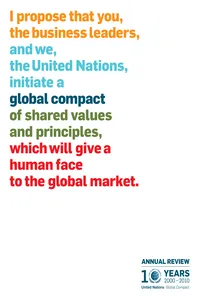 United Nations Global Compact Annual Review 2000-2010_cover