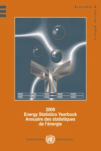 Energy Statistics Yearbook 2009/Annuaire des statistiques de l'énergie 2009_cover