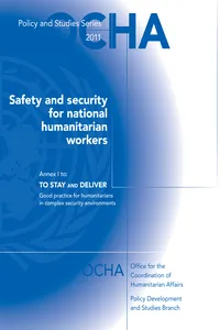 Safety and Security for National Humanitarian Aid Workers (Annex I to_cover