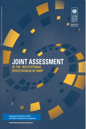 Joint Assessment of the Institutional Effectiveness of UNDP