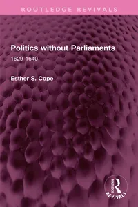 Politics without Parliaments_cover