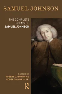 The Complete Poems of Samuel Johnson_cover