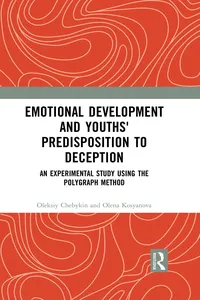 Emotional Development and Youths' Predisposition to Deception_cover