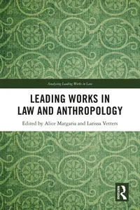 Leading Works in Law and Anthropology_cover