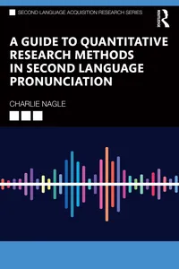 A Guide to Quantitative Research Methods in Second Language Pronunciation_cover