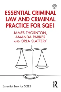 Essential Criminal Law and Criminal Practice for SQE1_cover