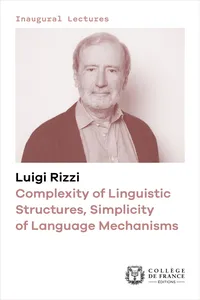 Complexity of Linguistic Structures, Simplicity of Language Mechanisms_cover