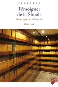 Témoigner de la Shoah_cover