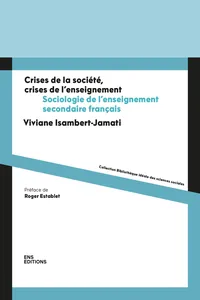 Crises de la société, crises de l'enseignement_cover