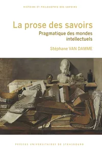 La prose des savoirs_cover