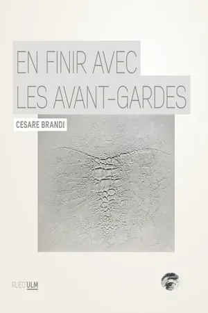 En finir avec les avant-gardes