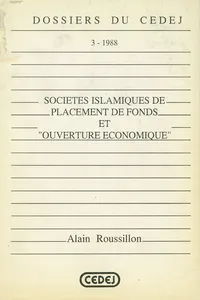 Sociétés islamiques de placement de fonds et "ouverture économique"_cover