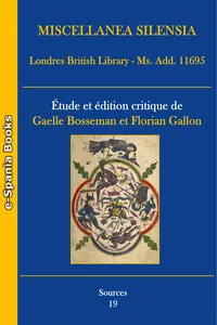 Miscellanea Silensia - Londres, British Library, Ms. Add. 11695_cover