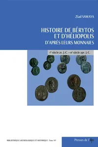 Histoire de Bérytos et d'Héliopolis d'après leurs monnaies_cover