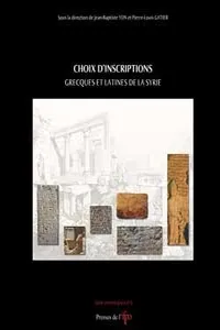 Choix d'inscription grecques et latines de Syrie_cover