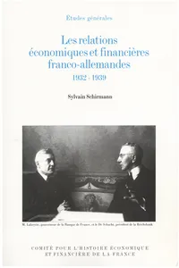 Les relations économiques et financières franco-allemandes, 1932-1939_cover