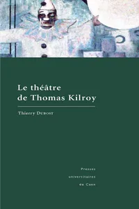 Le théâtre de Thomas Kilroy_cover