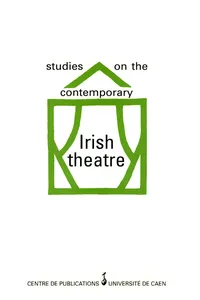Studies on the contemporary Irish theatre_cover