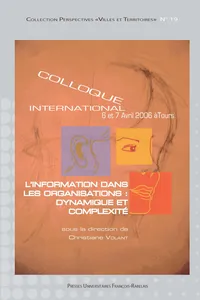 L'information dans les organisations : dynamique et complexité_cover