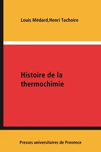 Histoire de la thermochimie_cover