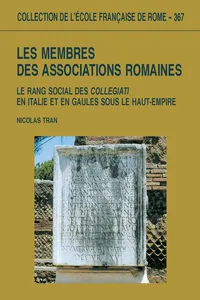 Les membres des associations romaines_cover