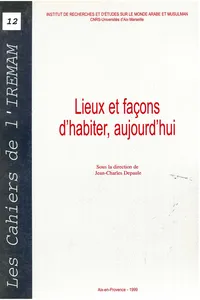 Lieux et façons d'habiter, aujourd'hui_cover