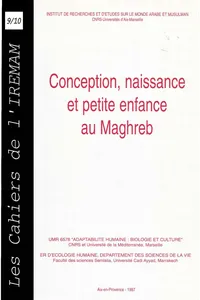 Conception, naissance et petite enfance au Maghreb_cover