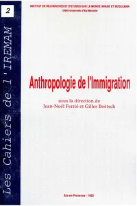 Anthropologie de l'immigration_cover