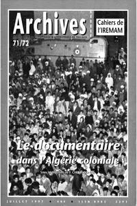 Le documentaire dans l'Algérie coloniale_cover