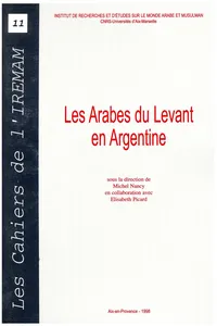 Les Arabes du Levant en Argentine_cover