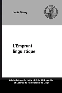 L'Emprunt linguistique_cover