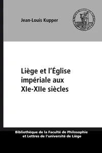 Liège et l'Église impériale aux XIe-XIIe siècles_cover