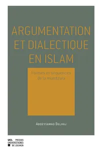 Argumentation et dialectique en Islam_cover