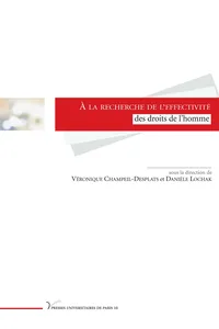 À la recherche de l'effectivité des droits de l'homme_cover